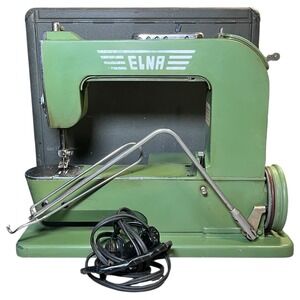 ELNA Grasshopper Sewing Machine Model 50 Portable w/ Carrying Case